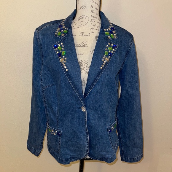 Hearts of Palm Jean Jacket - Picture 1 of 6